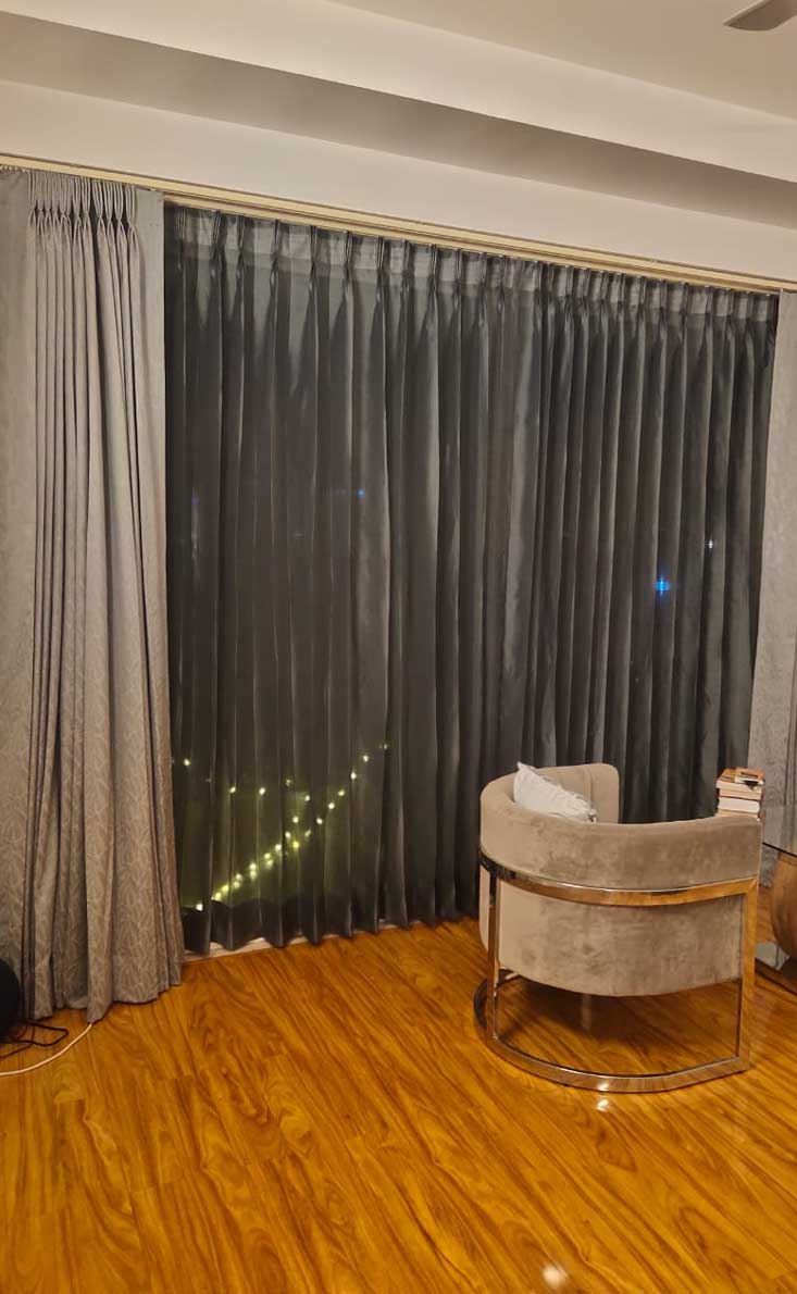 Pleated Curtain near  